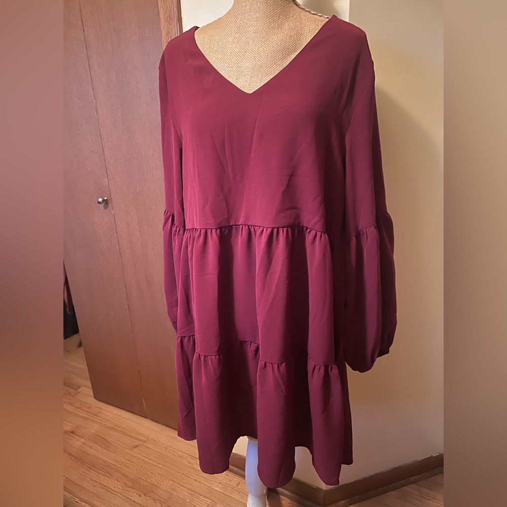 Amazon Tiered Long Sleeve Dress